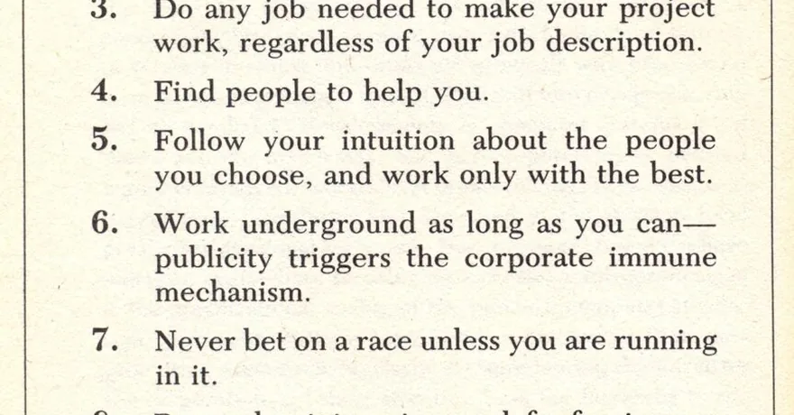 The 10 Commandments of the Intrapreneur