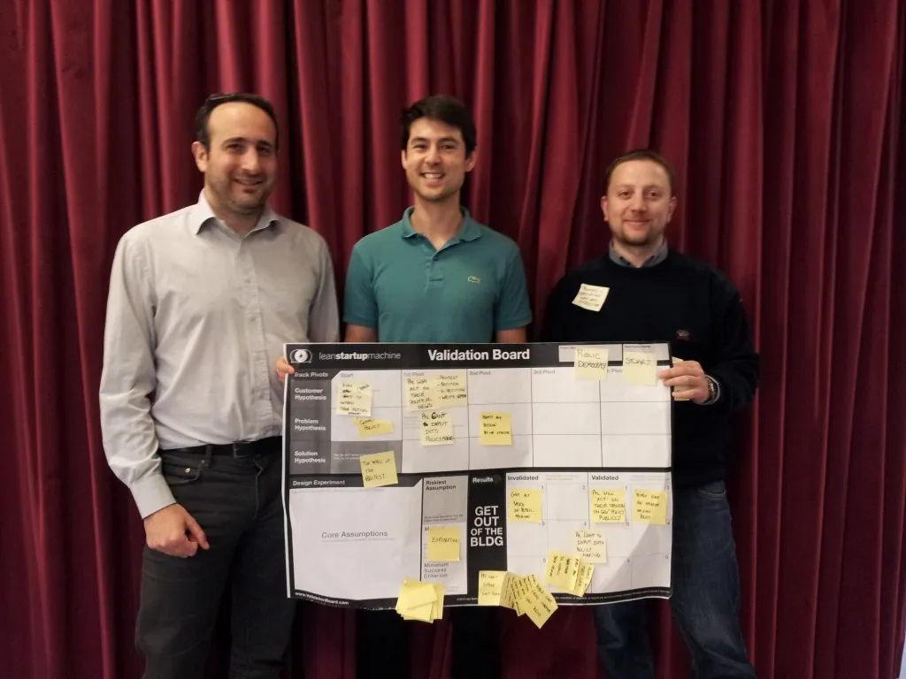 My Team, working on the Public Democracy concept, with Luca and Stuart.